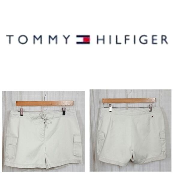 Tommy Hilfiger Khaki Cargo Chino Shorts - Picture 16 of 16